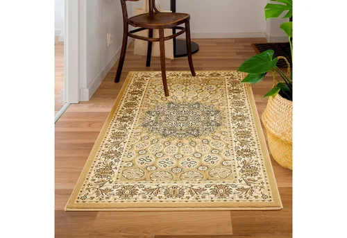 LUXOR living Teppich Kendra, rechteckig, 9 mm Höhe - Flachgewebe-Teppiche mit klassischem Orientmuster, robust und ideal für Fußbodenheizungen, verleiht Ihrem Wohnbereich ein neues Feeling.
