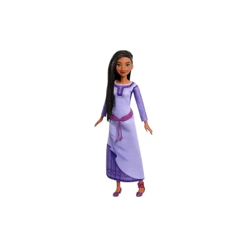 Mattel Disneys Wish Asha von Rosas bewegliche Modepuppe mit natürlichem Haar, inklusive ausziehbarer Kleidung, Schuhen und Accessoires, HPX23
