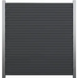 Endorphin EASY-ROM DIY Alu-Rhombuszaun anthrazit 180x180 cm mit 3 Pfosten - Eleganter Aluminium Sichtschutzzaun in anthrazit, 2 Elemente 180 x 180 cm inkl. 3 stabilen Alupfosten. Langlebig und pflegeleicht – ideal für stilvolle Gartengestaltung und Terrasse.