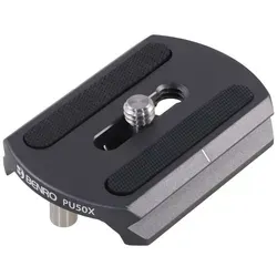 Benro Arca Style PU50x Wechselplatte für VX20 - Schnellwechselplatte für Stative, kompakt und leicht, ideal für den professionellen Einsatz bei Fotografie und Videografie.