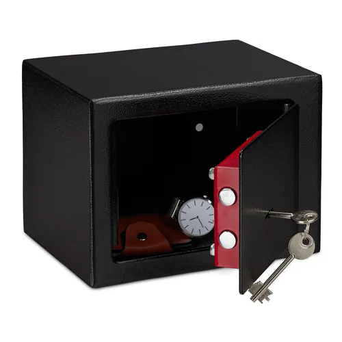 Möbeltresor Geldsafe Minisafe Wandtresor 2,8 kg schwarz