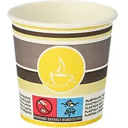 PAPSTAR To Go Einweg Becher Pappe 100 ml 60 mm Mehrfarbig 80 Stück