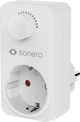 SONERO Steckdosendimmer X-PSD001, mit Drehregler, weiß