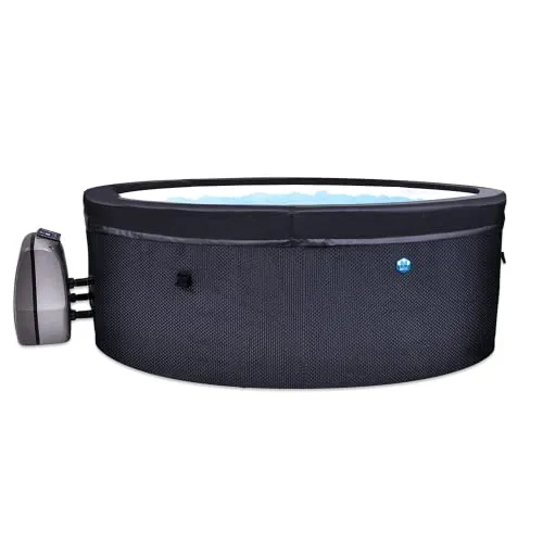 NetSPA SP-VIP140B - 4-Sitzer Spa für Entspannung - Badewannen mit Sprudelfunktion für den Außenbereich, ideal für 4 Personen mit starren Schaumstoffwänden für optimalen Komfort und integrierter Pumpe für einfache Installation.