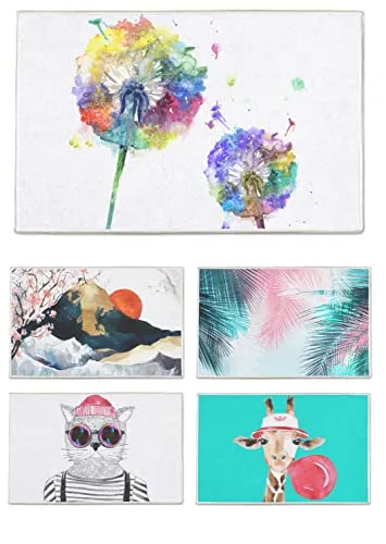 arteneur® Badematte 50x80 cm - Rutschfest & Waschbar - Badematten & Badteppiche mit exklusivem Digitaldruckdesign, saugfähig, schnelltrocknend und geeignet für Fußbodenheizung - für höchsten Komfort im Badezimmer.