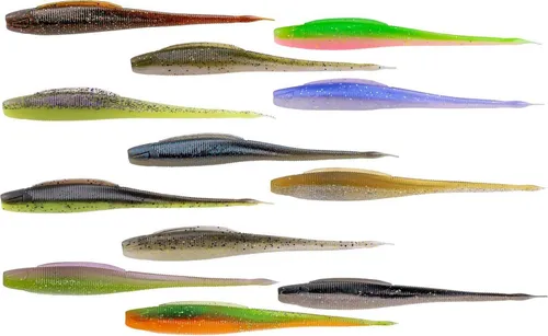 Zeck Barsch Alarm BA Shaky Stick 12cm - 5 Gummifische, Zeck Farbe:Purple Chartreuse