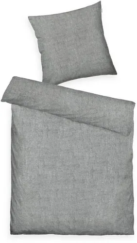 TOM TAILOR Melange-Bettwäsche Set 135x200 cm in grau von TOM TAILOR HOME
