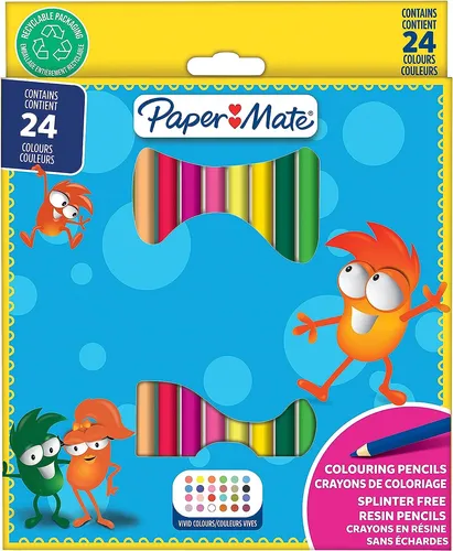 Paper Mate Kinder Zeichnen Set 24 Vor Angespitzt Farbig Stifte