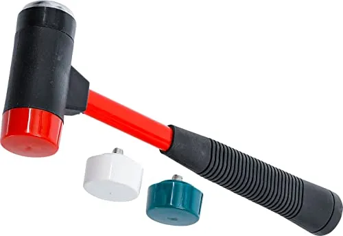 BGS Diy 91864 | Wechselkopf-Hammer-Satz | Fiberglasstiel | Ø 38 mm