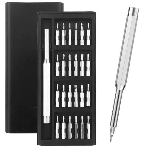 Lixiluxia 24 in 1 Schraubendreher Set, Feinmechaniker Werkzeug, Mini Precision Screwdriver Set, Feinwerkzeug Set, Präzisionsschraubendreher Reparatur Kit, für iPhone, iPad, Laptop, Uhren, Brillen