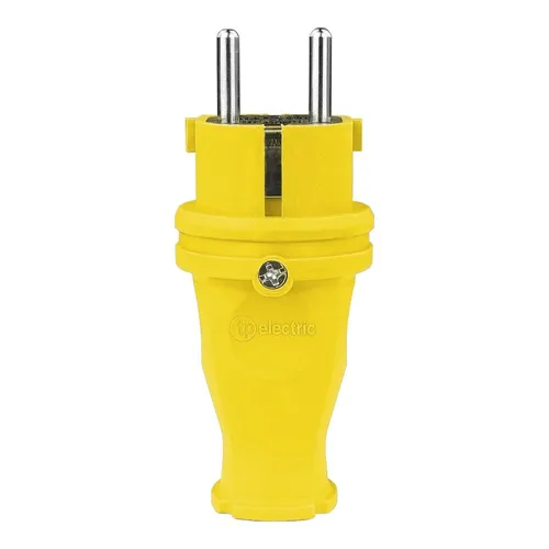 Gummistecker 16A 230V Stecker gelb 5115
