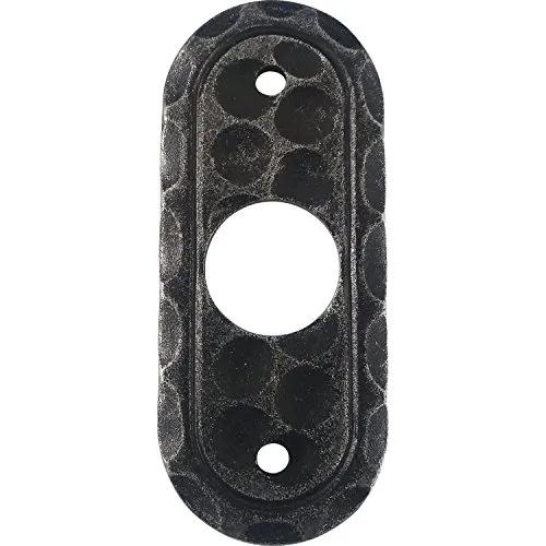 Drückerrosette 30 x 42 mm, verzinkt schwarz lackiert