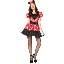 Miss Mouse Maus Kostüm für Damen L - Rot - L von REDSUN