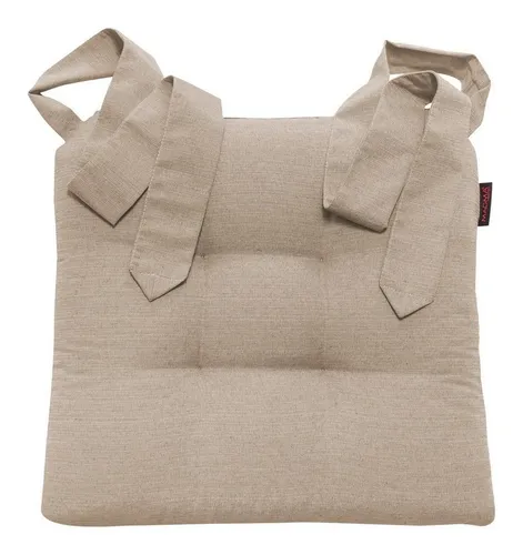 Magma Heimtex Sitzkissen Fino 2er Set - Extra dicke Stuhlauflage für Rattanstühle, mit Schlaufenband in Taupe, sorgt für hohen Sitzkomfort und stilvolles Design.