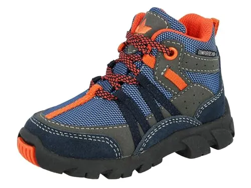 Lico Unisex Kinder Moritz Tex Schneestiefel, Marine Grau Orange, 25 EU - Wanderschuhe für Kinder mit wasserdichtem Tex-Material, ideal für winterliche Abenteuer und sichere Schritte im Schnee.