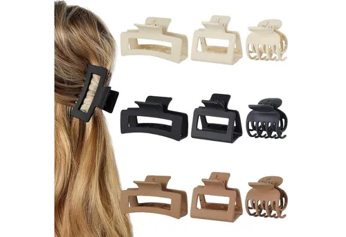 LuxusKollektion Haarklammer Haarklammer Set 9 Stück Klauen Haarspangen Damen Dünnes Dickes Haar