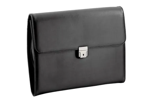 D&N Aktenmappe Easy Business aus Kunstleder - Elegante Aktentasche aus feingenarbtem PU mit praktischen Fächern, ideal für Geschäftsreisen und Büroalltag.