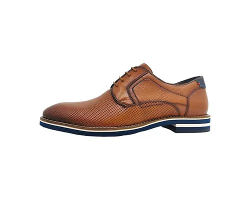 Ara Herren Schnürschuh LEON - Eleganter Braunton, Größe 46 - Der Ara Schnürschuh LEON vereint stilvolles Design mit Komfort. Aus hochwertigem Glattleder gefertigt, bietet er eine atmungsaktive Innenausstattung und eine wechselbare Einlegesohle. Ideal für breite Füße und vielseitig einsetzbar.