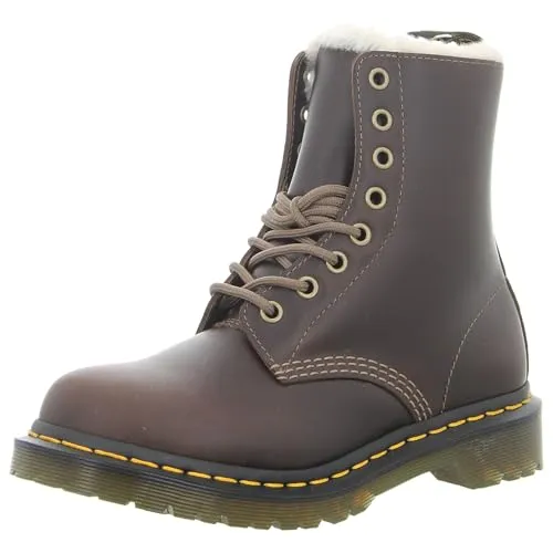 Dr. Martens Damenstiefel 1460 SERENA DARK KAKHI ORLEANS - Wanderschuhe mit robustem Design und hervorragendem Komfort, ideal für Abenteuer in der Natur oder im Alltag.