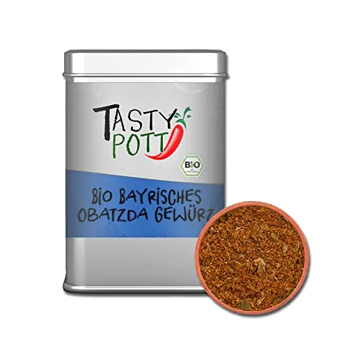 Tasty Pott Gewürzmischungen 1 I Gewürze I Spices I Kräutermischungen I Kräuter I Würzen I Gewürzpulver (Bio Bayrisches Obatzda Gewürz 100g)