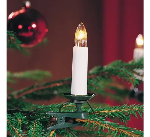 KONSTSMIDE LED-Christbaumkerzen – 35 warmweiße Dioden für festliche Weihnachtsdeko - Verleihen Sie Ihrem Weihnachtsbaum mit 35 warm-weißen Dioden einen festlichen Glanz. Diese langlebige Baumkette sorgt für magische Lichtakzente und ist ideal für Ihre adventliche Dekoration.