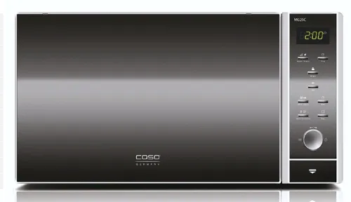 Caso MG 25 Ceramic Menu Mikrowelle - Mikrowelle mit 25 L Kapazität und Keramik-Innenraum für einfache Reinigung. Inklusive Grill und Timer-Funktion – ideal für vielseitige Kochmöglichkeiten.