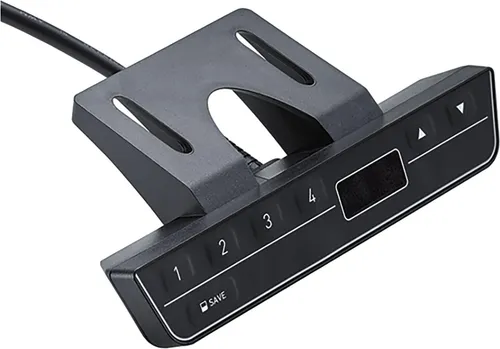 HETTICH LegaDrive Handschalter Comfort - Zubehör für Möbel mit digitaler Höheneinstellung, 4 Speicherpositionen für individuellen Komfort und einfache Montage unter der Tischplatte.