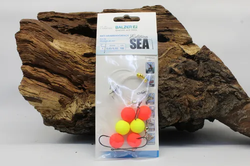 Balzer Edition Sea Anti-Krabben Vorfach 100cm 0,65/0,50mm 2x#1 Meeresangeln NEW