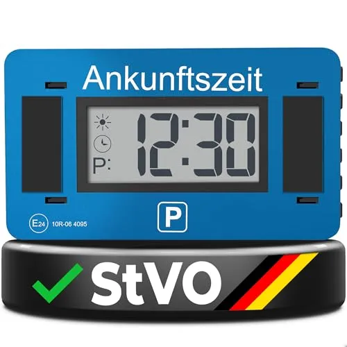 Parkwächter V2 - Elektronische Parkscheibe mit StVO-Zulassung, automatische Ankunftszeiteinstellung und flexible Taktung