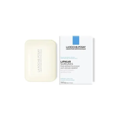 L'Oreal Lipikar Seifenstück 150 g - Rückfettendes Seifenstück für empfindliche Haut, mit Niacinamid zur Unterstützung der Hautbarriere und Shea Butter für intensive Geschmeidigkeit.
