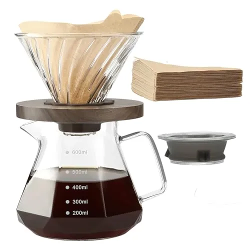 Lalord Pour Over Kaffeebereiter 600 ml in weiß von Lalord