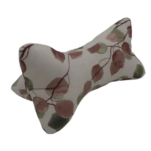 Manufaktur Martinshof Leseknochen Herbst, Nackenkissen, Nackenknochen, Nackenrolle,Lesekissen, Leseknochen, Buchstütze, Relaxkissen, Kissen, Nackenstütze, ergonomisch, Baumwolle, Gräser, Blätter