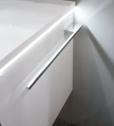 Handtuchhalter Handtuchreling 38 cm offen Montage am Schrankkorpus CHROM