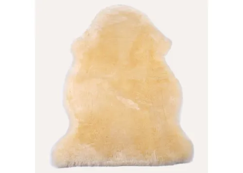 Babylammfell Naturasan – 70 cm geschorenes Lammfell in gelb von naturasan