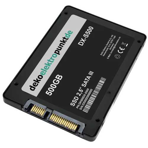 500GB SSD Festplatte passend für Gateway MX8520