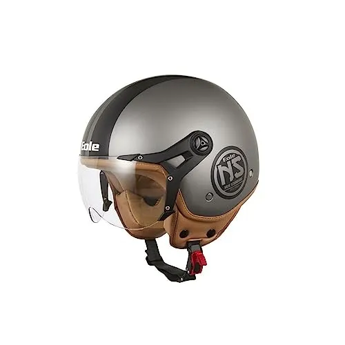 EOLE Jethelm NEW STANDARD Schwarz & Grau – ECE R 22.06 zugelassen – Größe L (59-60cm) – ABS-Schale