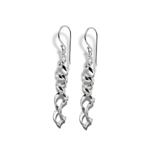 SilberDream Ohrringe Damen-Schmuck 925er Silber Ohrhänger Spiralen SDO8800