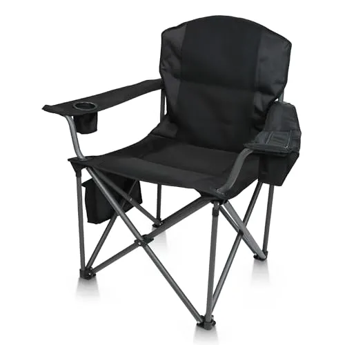 yourGEAR Campingstuhl Fano - 250 kg, gepolstert mit Kühlfach - Klappstuhl mit TÜV-geprüfter Belastbarkeit von 250 kg, 3D-Mesh-Polsterung für höchsten Komfort und integrierte Kühltasche für Ihre Getränke - ideal für Outdoor-Abenteuer!