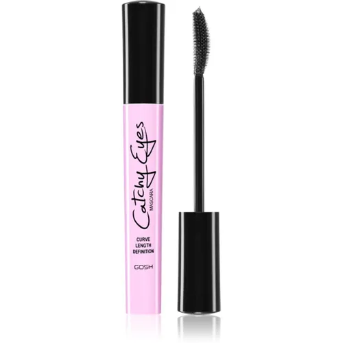Gosh Catchy Eyes Mascara zum Verlängern und Teilen der Wimpern Farbton Black 8 ml