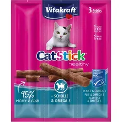 Vitakraft Cat Stick® + Scholle & Omega 3, 18g