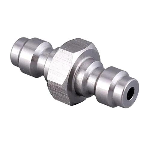 Htopse Verbesserter Edelstahl-Schnelltrenn-Adapter für beide Enden für Tauchflasche, 8 mm Gewinde