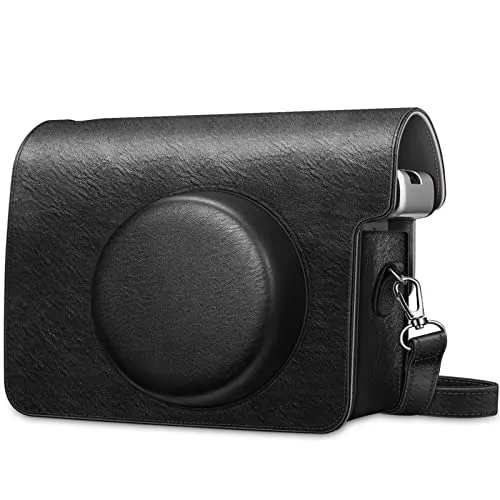 FINTIE Schutzhülle für Fujifilm instax Wide 300 Sofortbildkamera - Premium Tasche Reise Kameratasche Hülle Abdeckung mit abnehmbaren Riemen, Schwarz