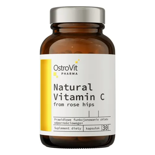 Natürliches Vitamin C aus Hagebutten 30 Kapseln