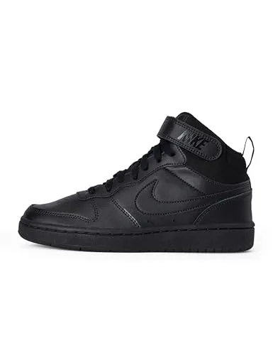 Produktbild Nike Unisex Kinder Court Borough Mid 2 (Gs) Sneaker, Schwarz, 37.5 EU