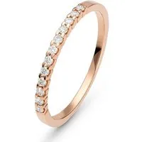 Valeria Damenring 87722643 aus 585er Roségold in pink von Valeria