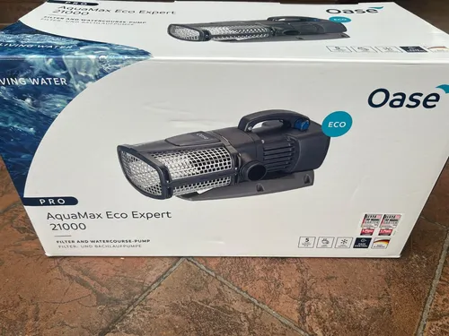Oase AquaMax Eco Expert 21000 - Hochleistungs Teichpumpe für Koi Teiche - Wasserpumpen für Teiche, leistungsstark und energieeffizient, ideal für Koi Teiche und sorgt für sauberes Wasser.