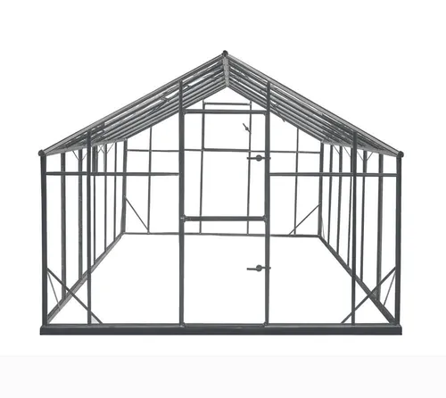 Gampre Gewächshaus Sanus L07 - Hochwertiges Gampre Gewächshaus Sanus L07, 290x220x208 cm aus Aluminium und 4 mm Sicherheitsglas. Ideal für deinen Garten – mit automatischem Fensteröffner für optimales Pflanzenklima und langlebiger, korrosionsbeständiger Konstruktion.