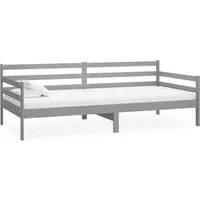 vidaXL Tagesbett Grau Massivholz Kiefer 90x200 cm - Multifunktionales Tagesbett aus massivem Kiefernholz, ideal als Sofa oder Gästebett. Robust, stabil und ein echter Blickfang für jedes Kinderzimmer.