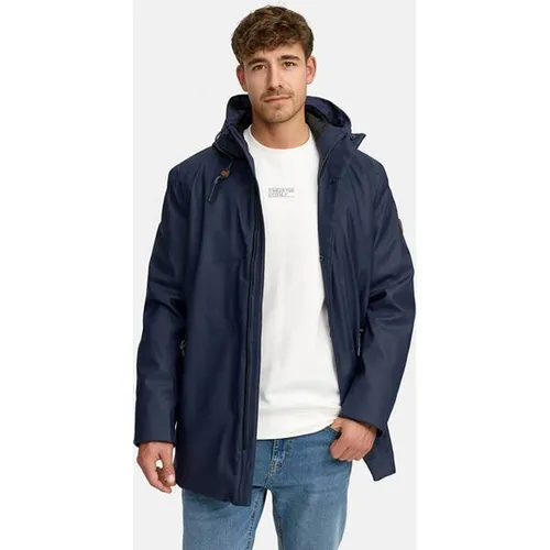 Indicode Herren Winterjacke INTeyler - Wasserdicht & Warm - Modische Übergangsjacke mit verstellbarer Kapuze und wärmendem Fleecefutter. Ideal für den Alltag, strapazierfähig und pflegeleicht. Perfekt für die kalte Jahreszeit!