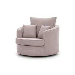 S-Style Möbel Drehsessel Ted Love Seat XXL 360° drehbar - Funktionssessel mit luxuriösem Cord-Stoff, 360° drehbar, inklusive 3 Kissen für optimalen Sitzkomfort und modernes Design, ideal zum Entspannen.